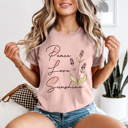 Peace love sunshine womens - love,