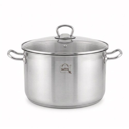 Stainless steel stock pot with - stainless,