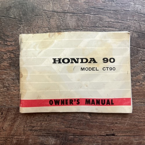 1968 honda ct90 owner - 90, owner's