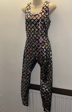 Shiny Mermaid Pride Catsuit - Dance- In Great Condition - U.K. 10