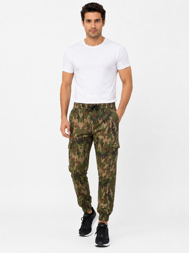 Mens camouflage cargo trousers - camouflage,