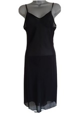 B.YOUNG Womens Black Sleeveless Knit/Polyester Mix Fit & Flare Dress - XL/UK 16.