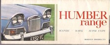 Humber Range 1963-64 UK Market