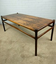 Rosewood Coffee Table by Johannes Andersen for CFC Silkeborg Danish Mid 20th C.