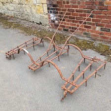 Reclaimed Wrought Iron Horse Drawn Farm Potato Cultivator/Farrow Delivery £100