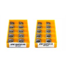 10pcs APMT1604 PDER M2 and H2 VP15TF Carbide Milling Inserts