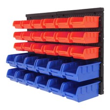 30 Hole Plastic Bins Wall