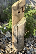 31cm ROUND DRIFTWOOD POLE Plinth Base Craft Log Display Beach Art Model Sculptur