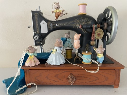 Enesco sew petite mice - mice, sewing