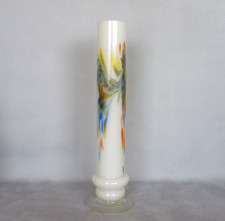 Vintage White Cased Art Glass