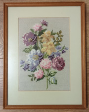 Framed Completed Cross Stitch