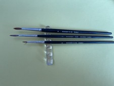 Rowney Sable 3  artist brushes P2509