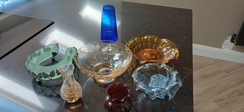 Vintage glassware joblot - vintage,