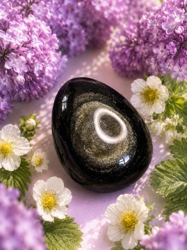 Gold shimmer obsidian - gold,