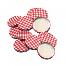 63mm Gingham Print Jam Jar