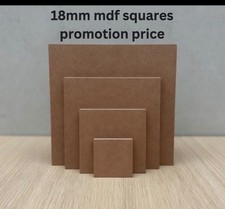 18mm MDF Square Wooden Plaque