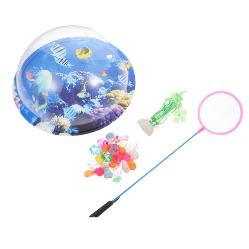 Wall mounted round fish tank - fish,