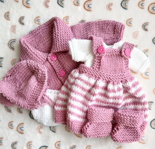 Hand knitted doll - doll, clothes