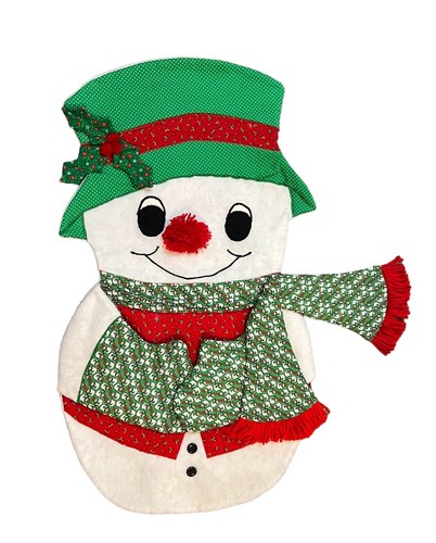 Vintage handmade snowman wall - vintage,