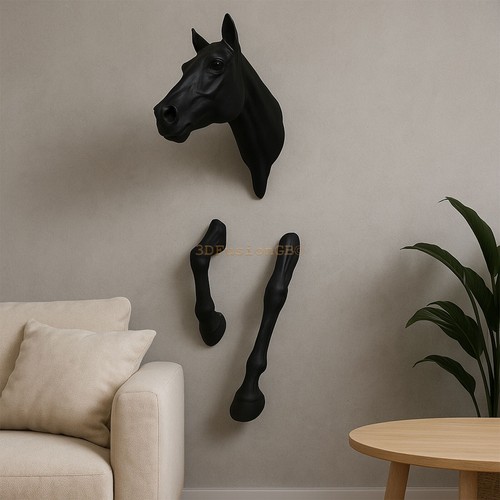 Horse wall art - art, sculpture