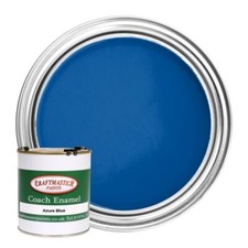 Craftmaster*High Quality" AZURE BLUE Coach Paint 1LTR-Boat/Narrowboat. FREE DEL