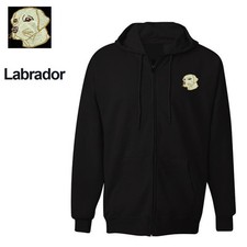 LABRADOR DOG FACE ZIPPER