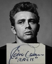 James dean signed note - dean,