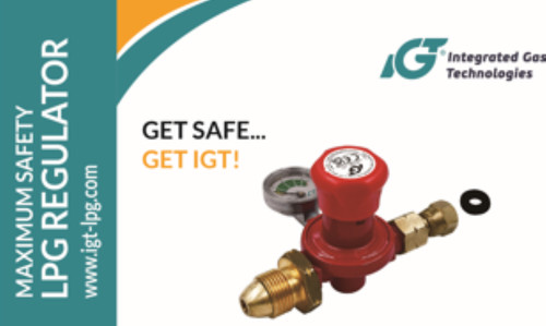 Propane regulator with gauge - regulator,