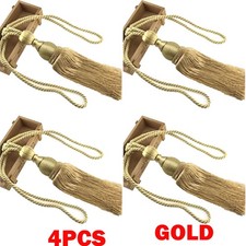 4Pcs/2pair Large Gold Curtain