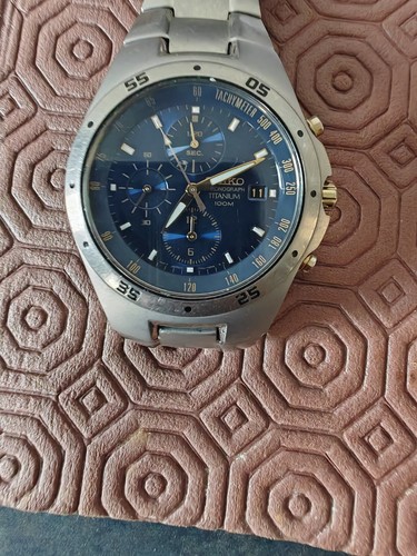 Vintage seiko 7t92 titanium - vintage,