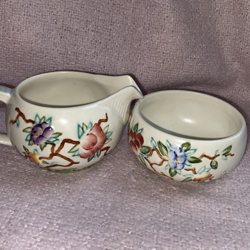 Vintage sugar bowl and milk - sugar,