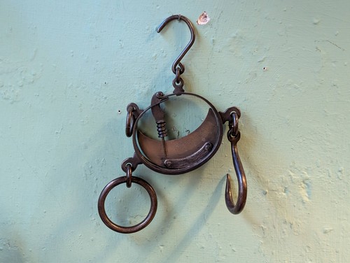 Antique hanging spring balance - hanging,