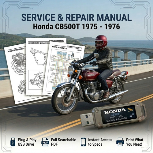 Honda cb500t 1975 1976 - 1976, service