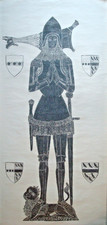 ORIGINAL BRASS RUBBING SIR