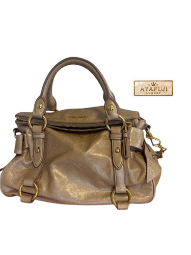Miu leather bow - miu, satchel