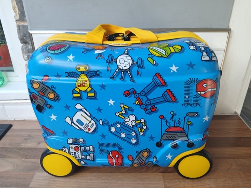 Kids blue robot wheeled - blue,
