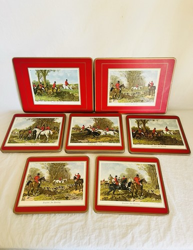 Vtg placemats english fox - vtg,