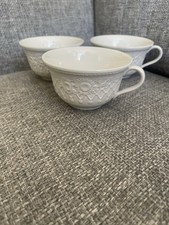 Wedgwood Home White Sunflowers Cups X 3