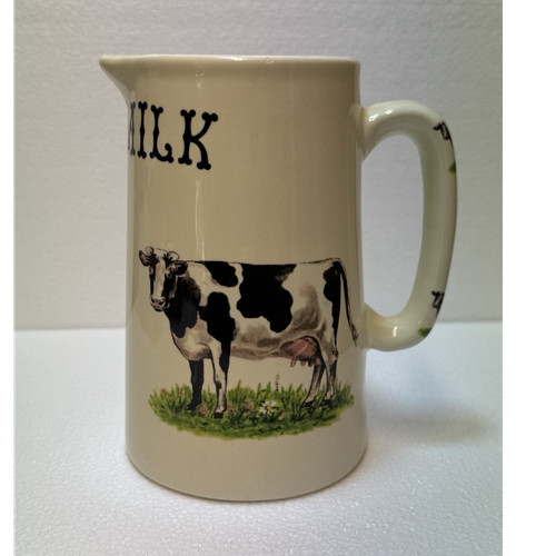 Vintage ceramic cow - vintage, print