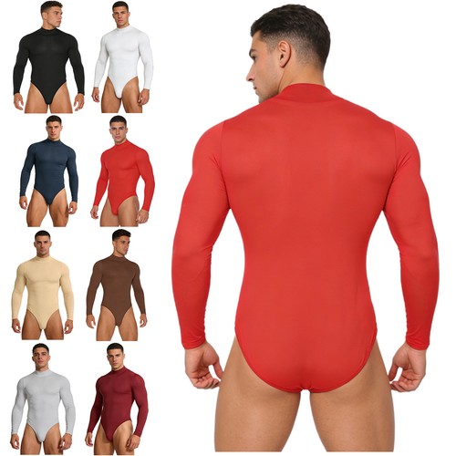 Mens mock neck leotard - mock,