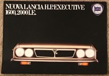 LANCIA H.P. EXECUTIVE  Brochure c1981 #88799150 ITALIAN TEXT 1600 2000 I.E.