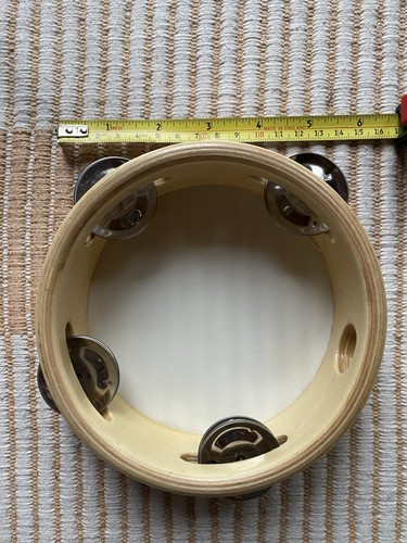 Wooden tambourine cm - tambourine,