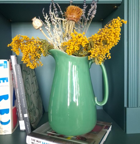 Large vibrant green pottery