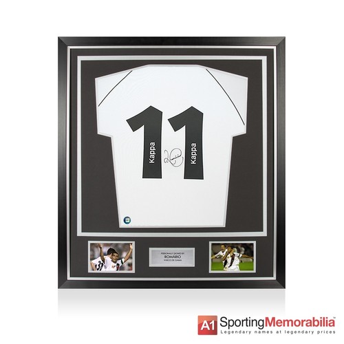 Framed romario signed vasco - romario,