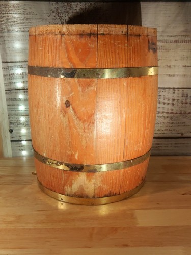 Vintage small wooden - vintage, keg