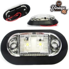 Vw Transporter Camper T2 T3 T4 T5 12v White LED Black Courtesy Interior Light