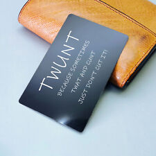 Personalised Metal Wallet Card