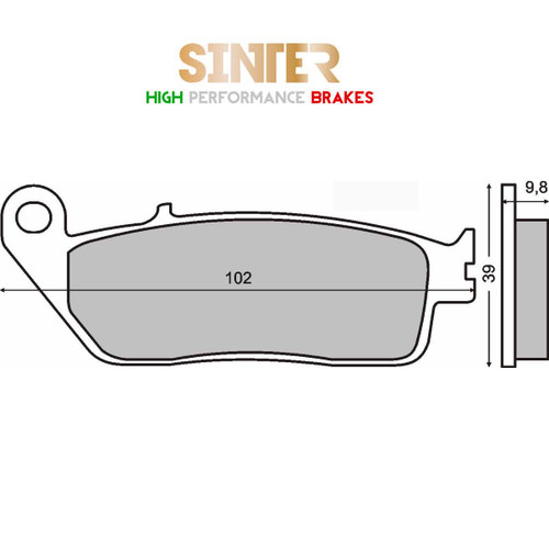 Rear sintered brake pads - brake,