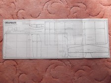 RCM&E Plans of the Cheapskate a slope soarer model of 37 1/2" wingspan