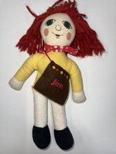 Rosie and Jim Vintage Plush Soft Toy Ragdolls Rosie